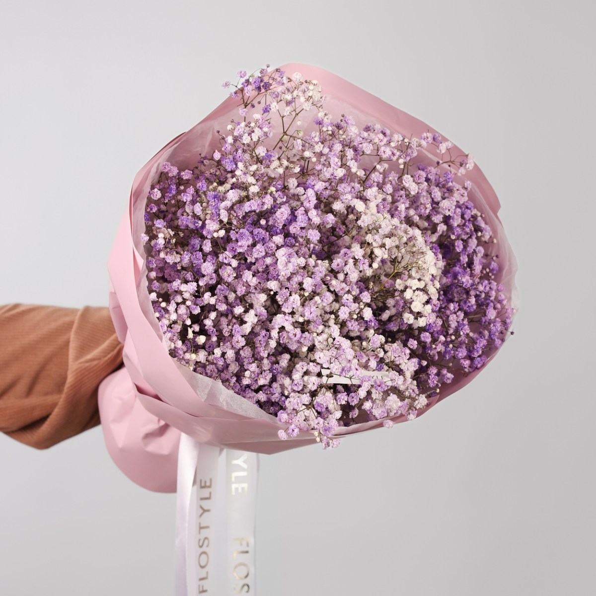 sirenevaya gipsofila buket 6